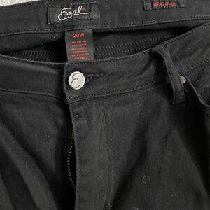 Earl black skinny jeans straight leg size 20